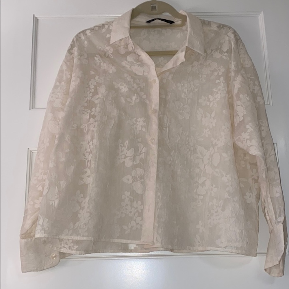 Zara Button Down Blouse